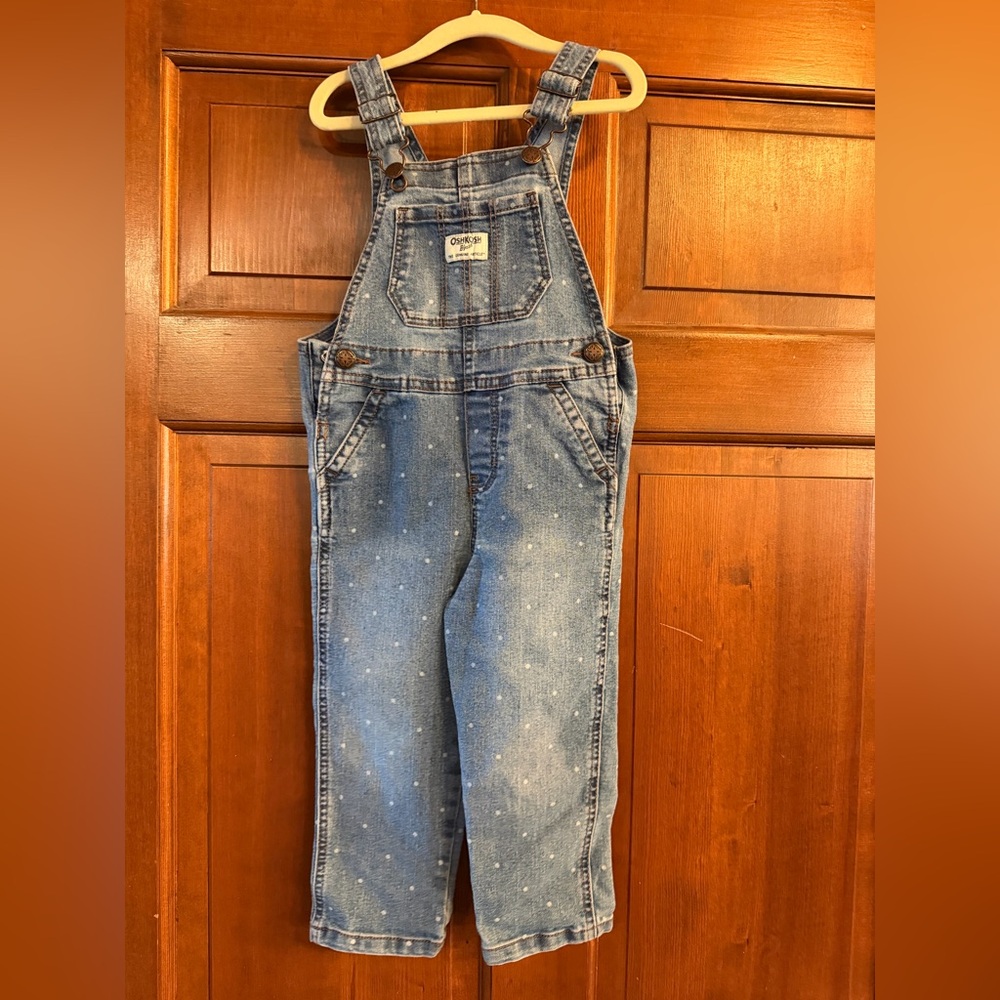 Girls OshKosh B'gosh Light Blue Denim Overalls 3t